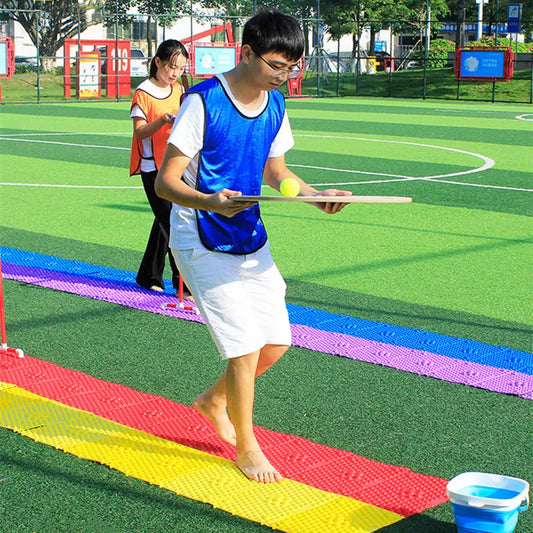 Large Outdoor Games Adults Team Building Balance Ball Relay Race Kids Sensory Toys Family Interactive Fun Party Supplies Props