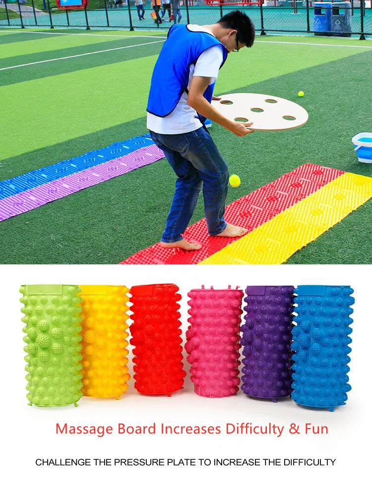 Large Outdoor Games Adults Team Building Balance Ball Relay Race Kids Sensory Toys Family Interactive Fun Party Supplies Props