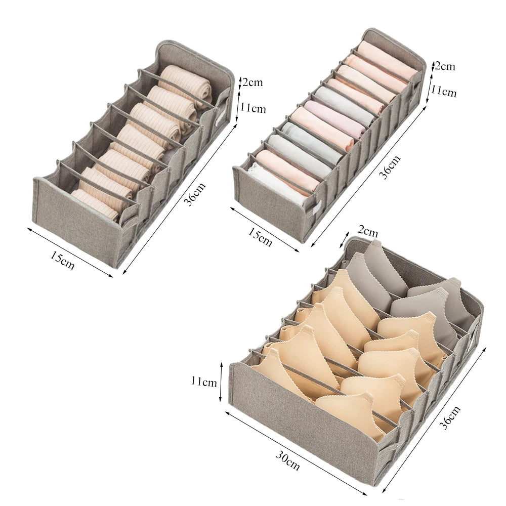 Multi-Function Wardrobe Storage Organizer Box for Bras Socks Lingerie Underwear Drawer Organizer Home Storage Solution
