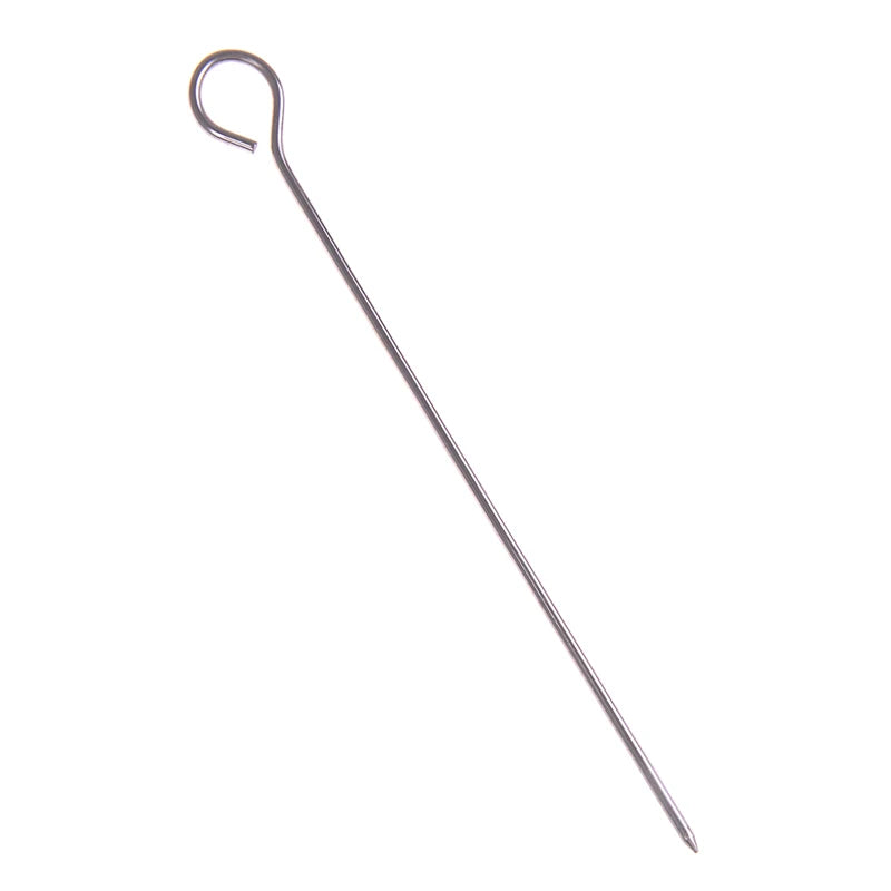 10pcs Outdoor Camping Picnic Meat Goose Round Roast Skewers Stick Stainless Steel BBQ Needle Barbeque Skewers Kitchen Utensils