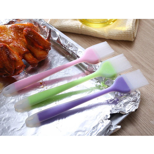 1 PC Silicone Baking BBQ Basting Brush Bakeware Pastry Bread Oil Cream Cooking Baking Kitchen Tools For Outdoor Camping Barbecue