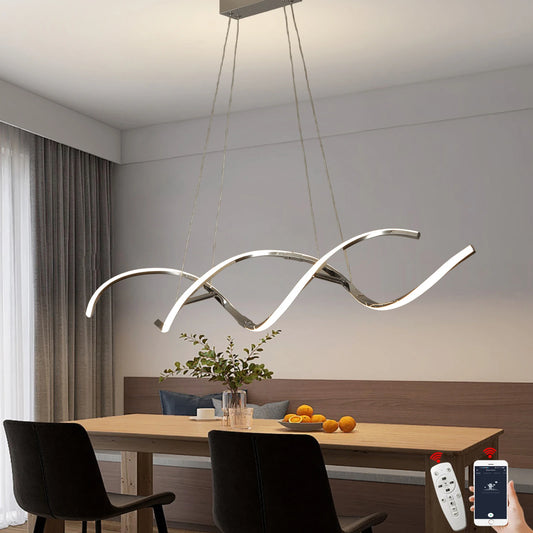 Pendant Lights Modern Simple Dining Room Lights For Kitchen Long Chandelier Living Room Pendant Lamp Home Decoration Lighting