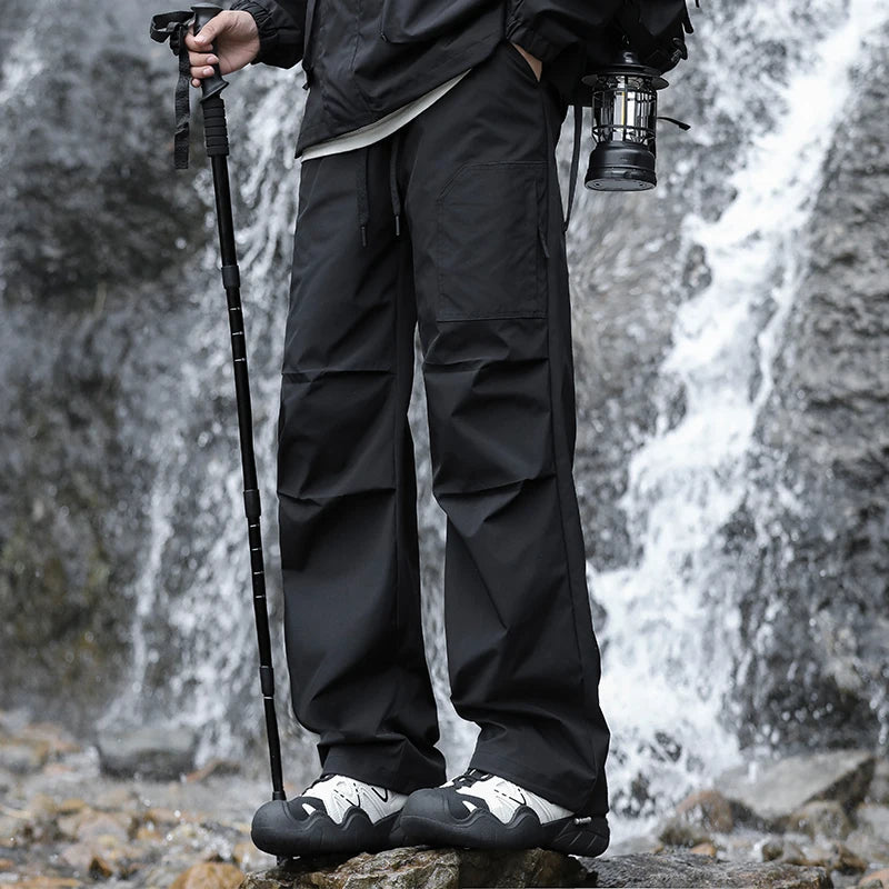 Waterproof Hiking Pants Men Lightweight Paratrooper Pants Trekking Camping Spring Summer Outdoor Pants Men Thin Casual Trousers