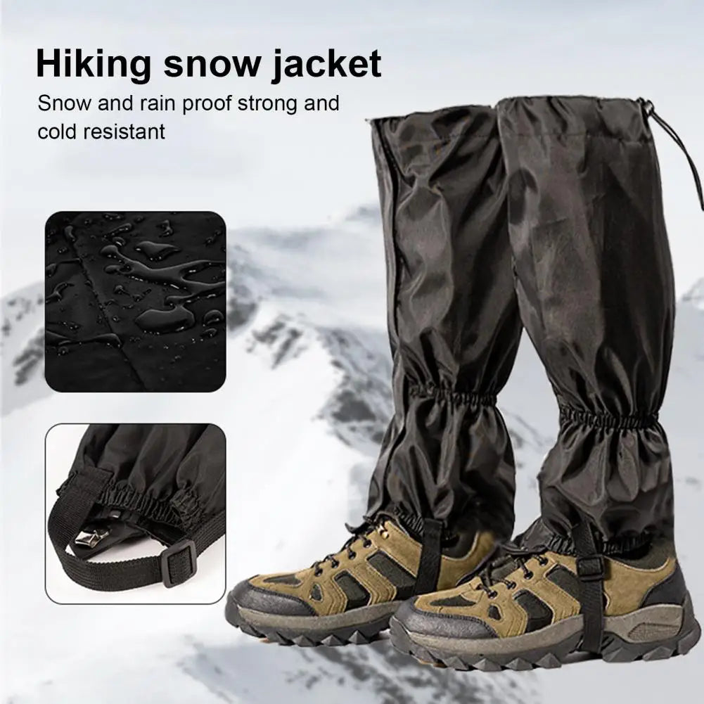 Hiking Leg Gaiters Waterproof Adjustable Leg Gaiters for Outdoor Activities Hiking Climbing Skiing Hunting Men Women Snow Boot
