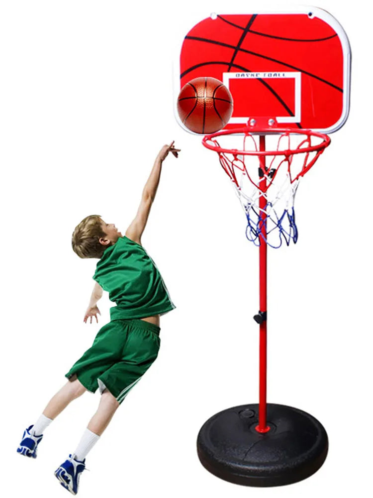 Basketball Hoop with Ball and Pump Mini Basketball Hoop Adjustable Basketball System Indoor Outdoor Play for Kids