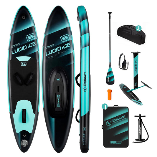 Spatium Inflatable Downwind Board SUP Unpowered Versatile Paddle Board for 112L/124L/135L/150L Hydrofoil with Foil SP1310/SP1060