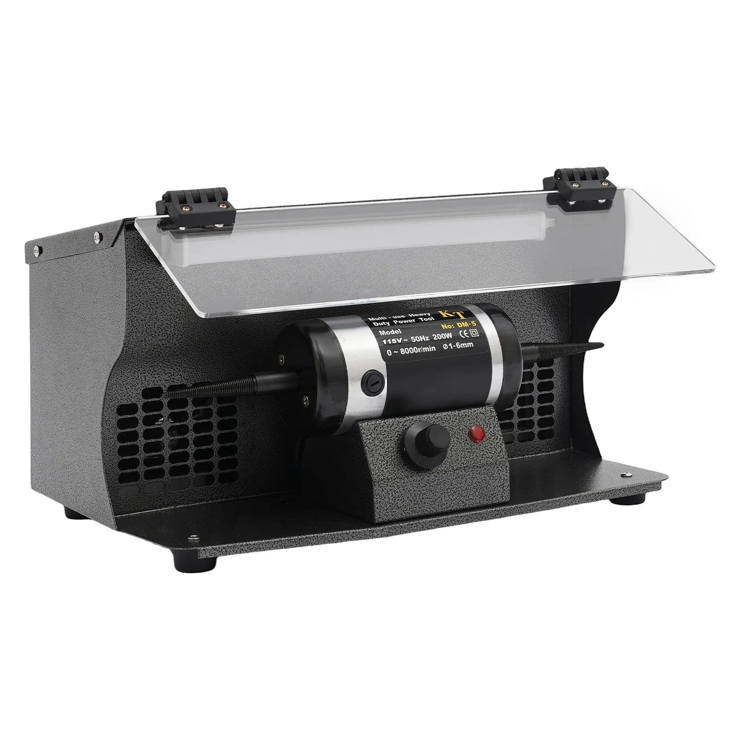Polishing Machine with Dust Collector Variable Speed 0-8000r/min Pure Copper Motor for Steel Woodwork Hardware Polishing