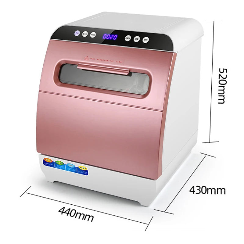1200W Household Dishwasher Washing Machine Fully automatic Dishwashers Desktop Dish Washers Small Disinfecting Dishwasher Mini