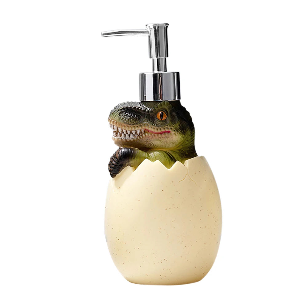 Cute Dinosaur Liquid Soap Dispensers Press Type Sub-Bottling Container Prevent Leakage Environmentally for Cosmetics Detergents