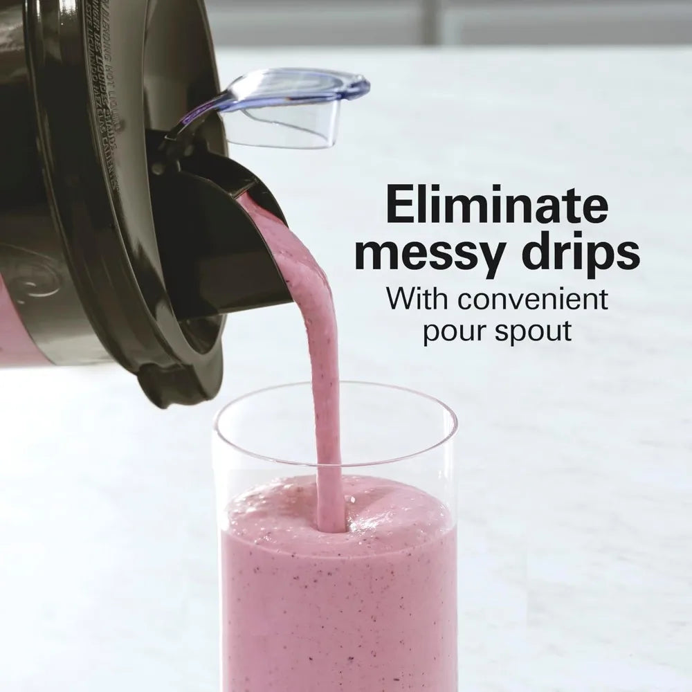 Blender For Smoothies, 40 Oz Glass Jar, 12 Functions Including Puree, Crush Ice, Black, 700 Watts, Black