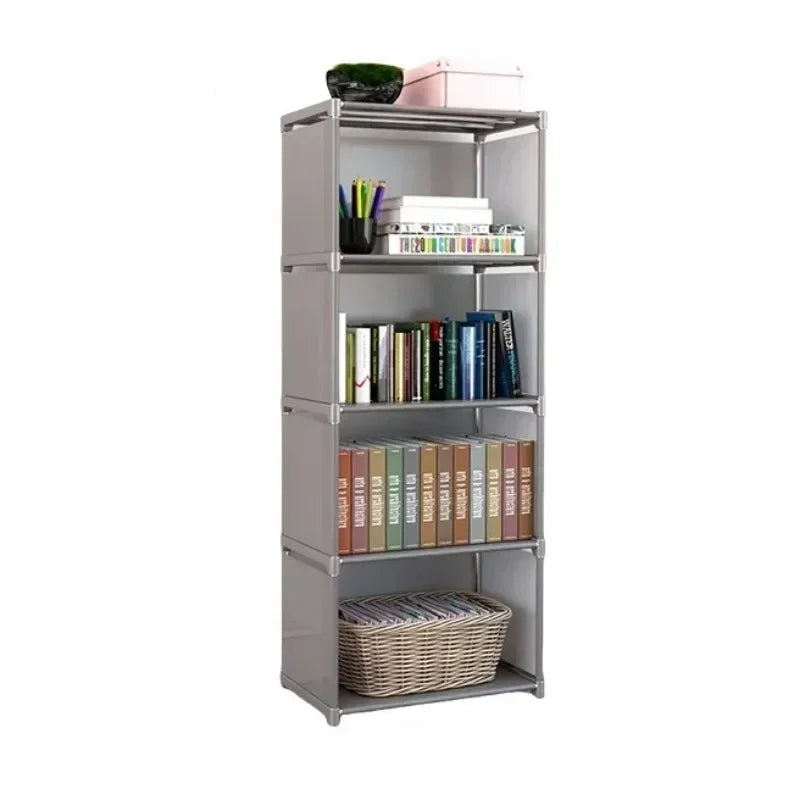 Simple Bookshelf Storage Rack Floor Standing Desk Bookshelf Simple Modern Student Storage Rack Storage Combination Cabinet