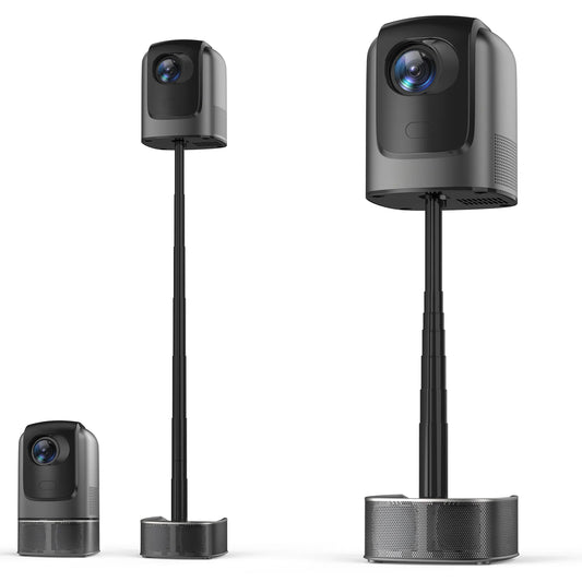 Portable Projector Android Native 1080p Support 4K  Built in Stand WiFi and Bluetooth for Home Theater with HDMI USB  Model:TS1