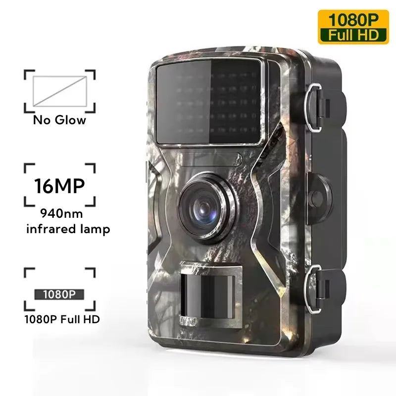 Hunting Trail Camera16MP 1080P 940nm Infrared Motion Activated Trigger Cam Night Vision Outdoor Wildlife Scouting Photo Traps