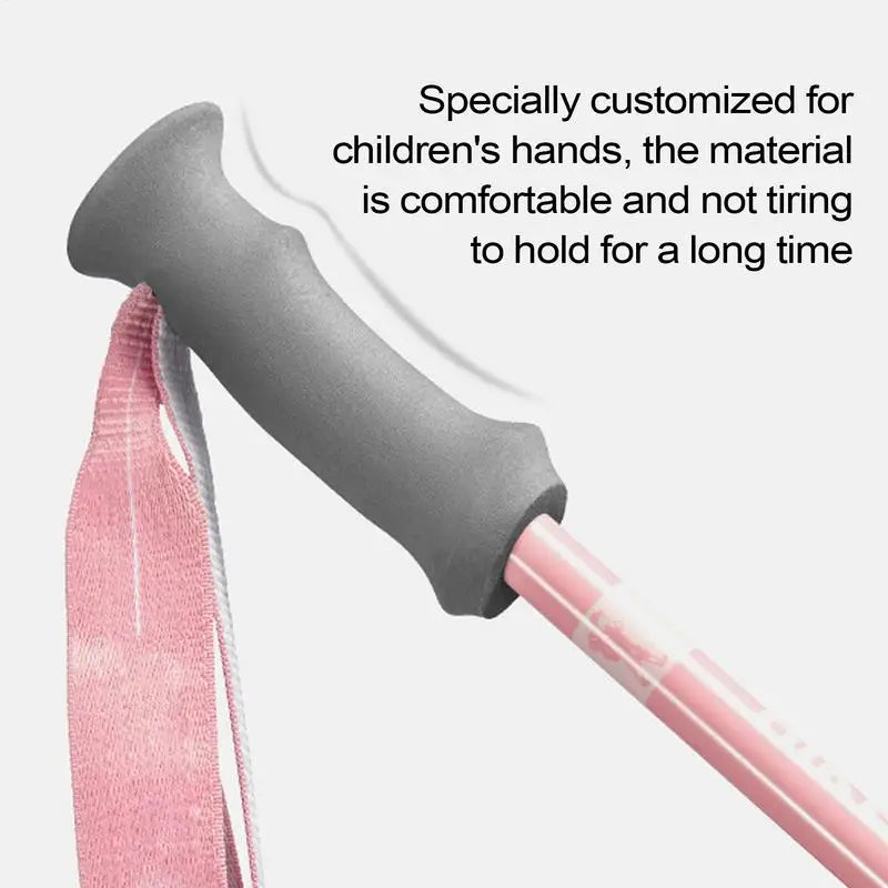Kids Trekking Poles For Hiking Telescopic Child Trekking Poles EVA Grips Adjustable Aluminum Alloy Hiking Sticks For Boys Girls