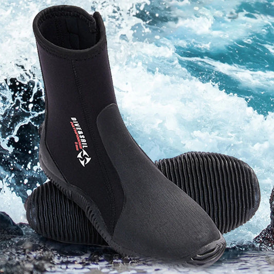 Neoprene Diving Boots Wetsuit Boots Lightweight 5mm Surfing Snorkeling Diving Boots for Diving Snorkeling Surfing