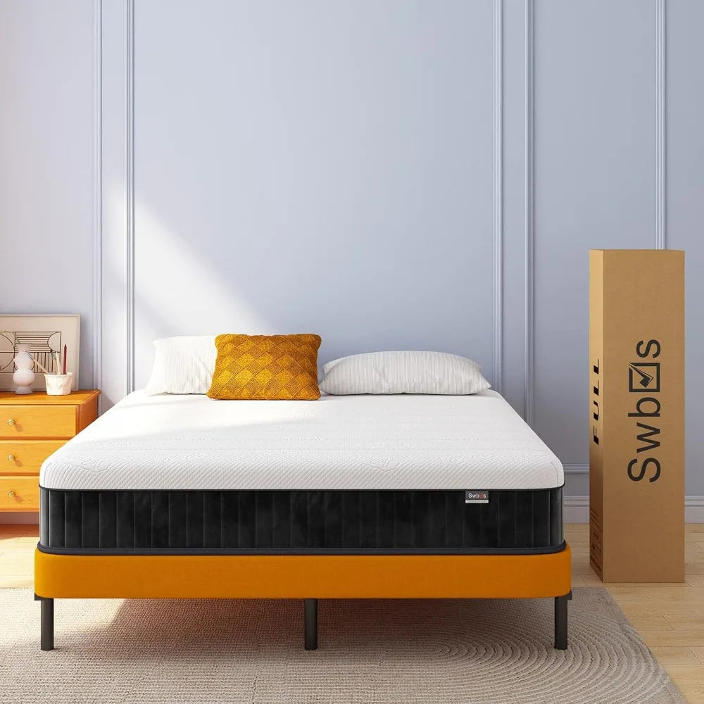 Double Mattress, 12 Inch Memory Foam Full Size Mattress, Full Bed in a Box Pressure Relief & Firm