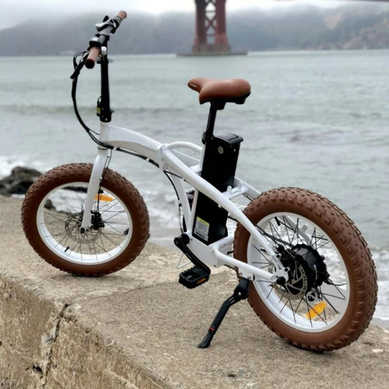 Bike 2025 Hot Sell Fat Tire Alloy Folding Electric Bike For Use City For Use Market Fashion Eco-friendly 20inch*4.0 Cycle Bike