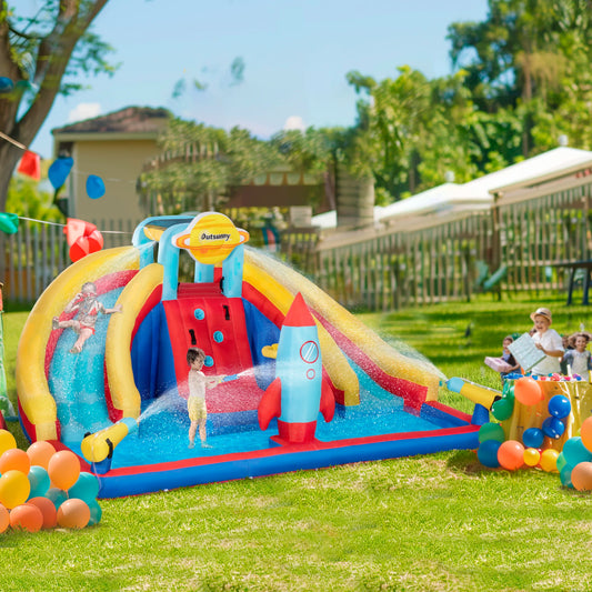 5-in-1 Backyard Inflatable Pool Large Outdoor Game for Birthday Party Activities