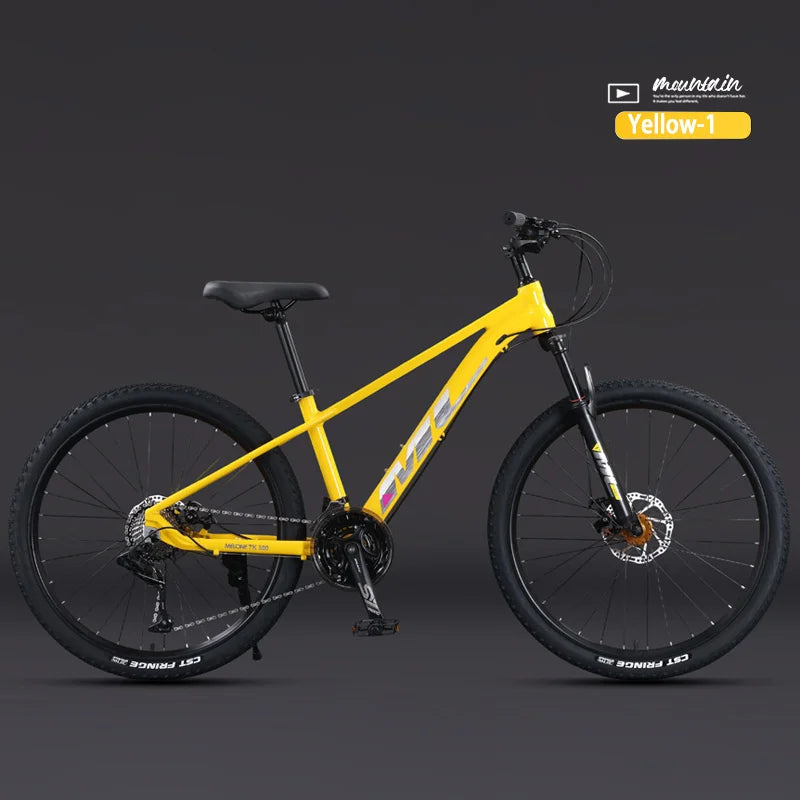 Aluminum Alloy Frame Mountain Bike for Teenage Male and Female, Variable Speed Bicycles, Lightweight, Dirt Jump, 24 ", 26"