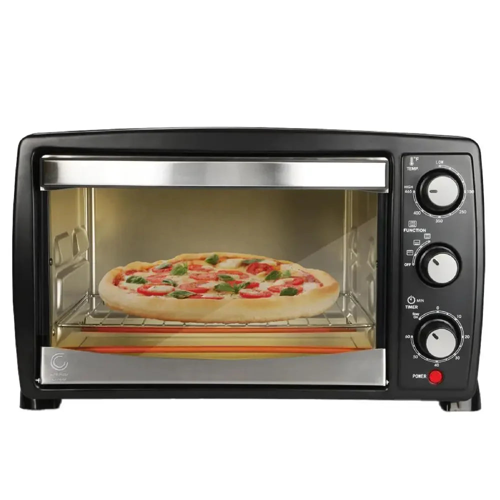 20L Toaster Oven Electric Baking Broiling Grill 4 Cooking Modes 6 Slices Toast 10inch Pizza Stainless Steel Easy Clean Timer