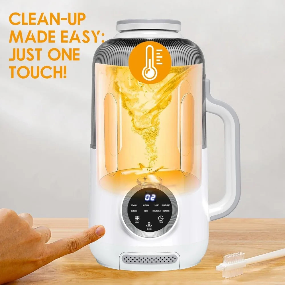 10-in-1 Multifunctional Nut Milk Maker 40oz Electric Blender Machine for Homemade Almond Oat Soy Juice Soup Soybean Milk Maker