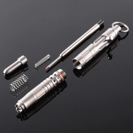Titanium TC4 Bolt Tactical Pen Multifunction Self Defense Personal Defense Glass Breaker Outdoor Survival EDC Tools