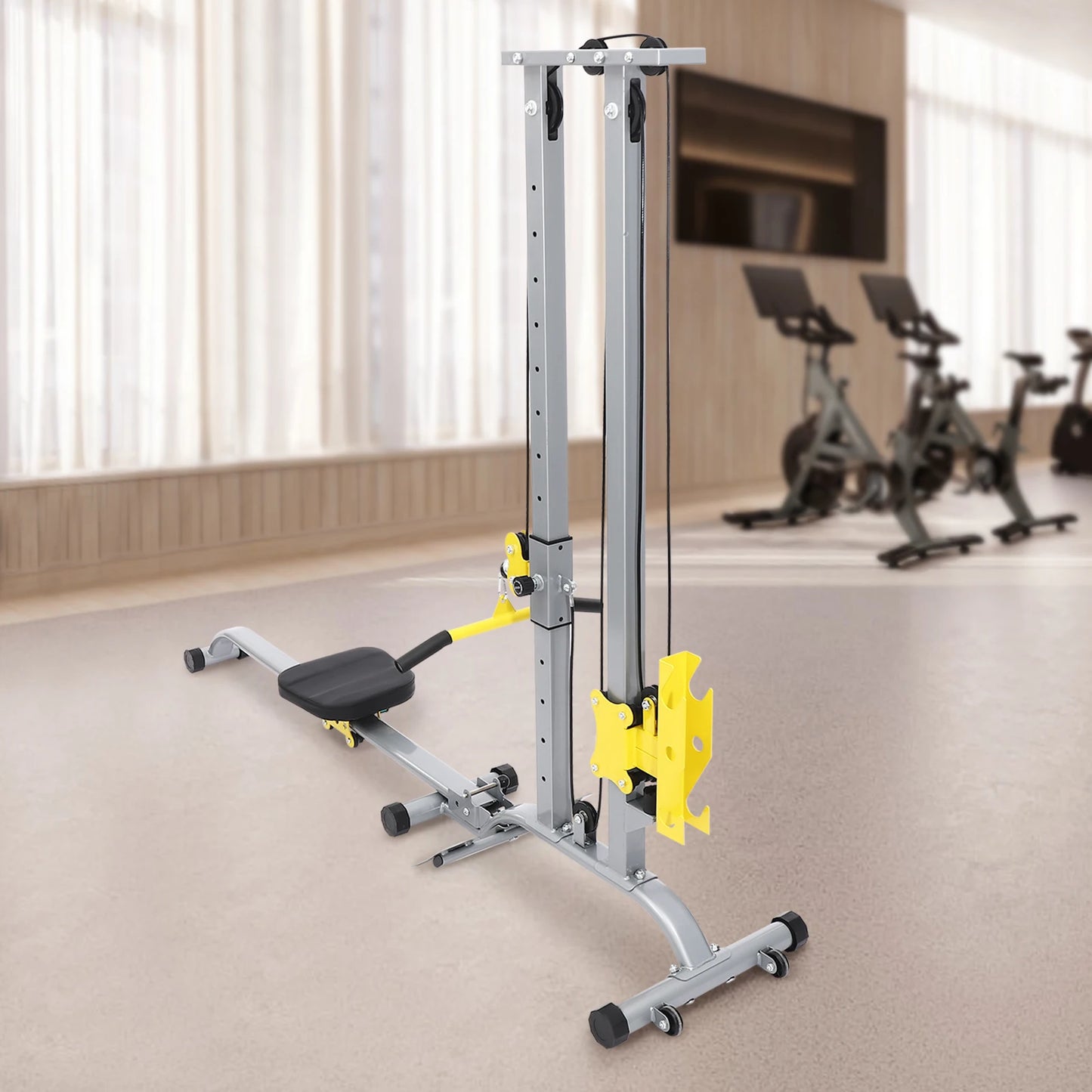 Multifunctional Fitness Rack High Safety Heavy Duty Adjustable Height Home Gym Strength Training Fitness Equipment