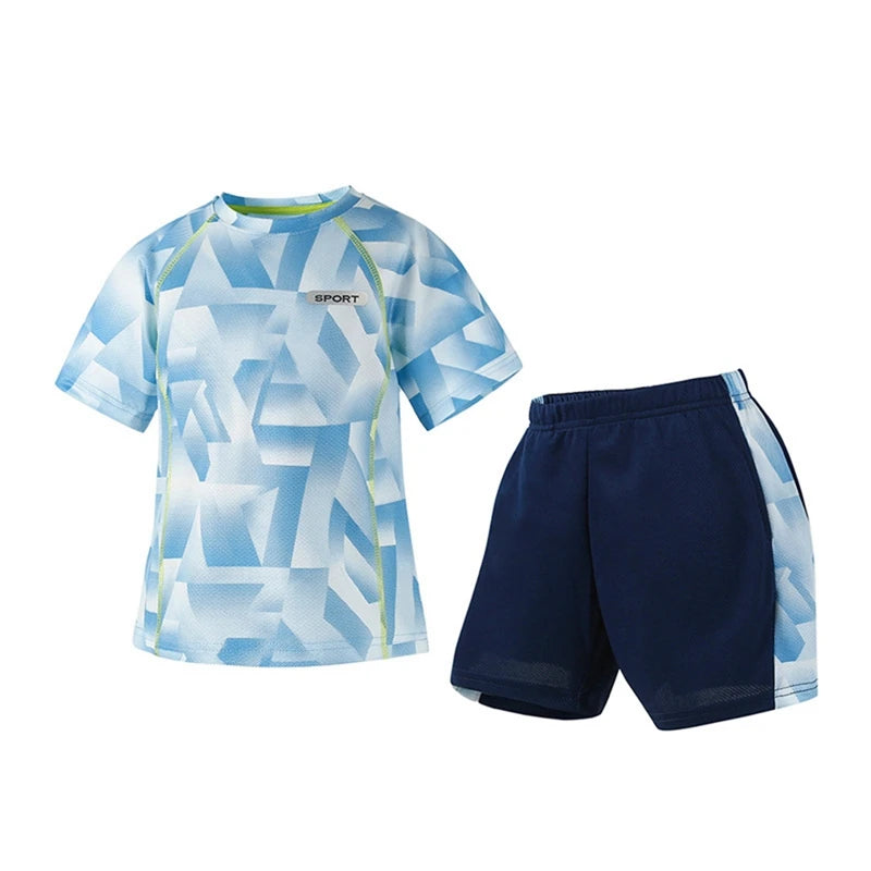 Children Boys Swimming Clothes Set Fashion Breathable Summer Swimwear Suits