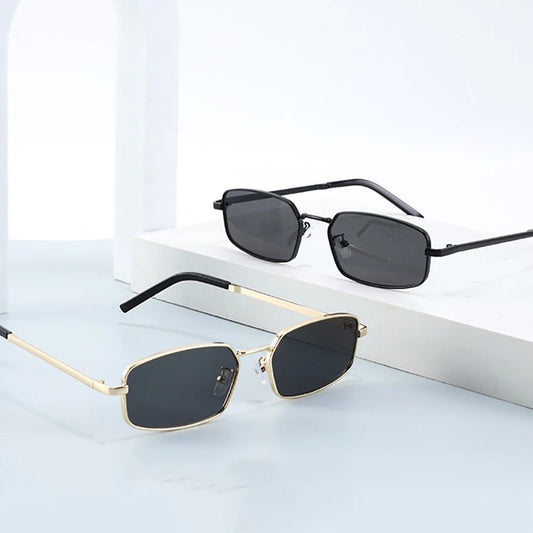 Classic Narrow Men's Sunglasses Fashion Luxury Women Small Rectangle Sun Glasses Vintage Driving Goggles Eyewear UV400 Shades