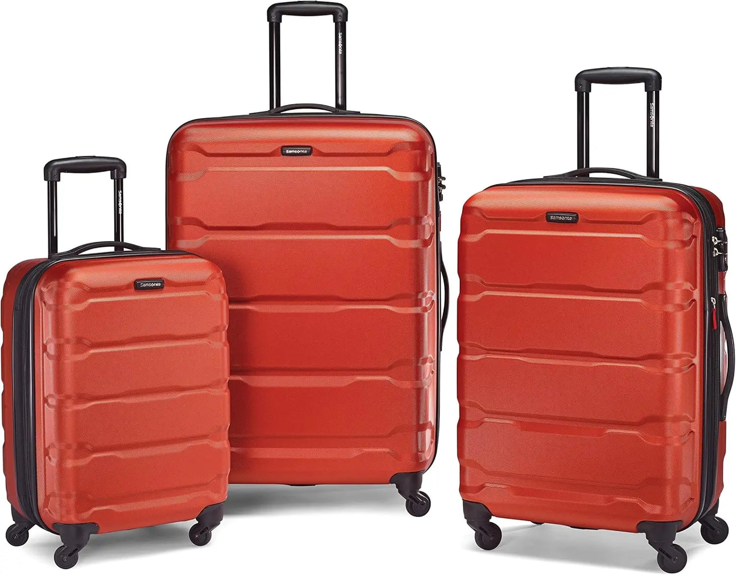 PC Hardside Expandable Luggage with Spinner Wheels, 3-Piece Set (20/24/28), Burnt Orange