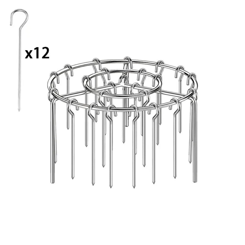 Stainless Steel Air Fryer Grill Round with Grilled Skewers Hanging Skewers Rack Vertical Grill Rack for Home Kitchen Outdoor