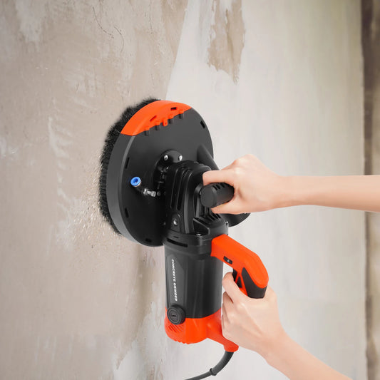 2200W Concrete Grinding Machine Wall Planer Cement Angle Grinder Surface Smooth with Dust Shroud