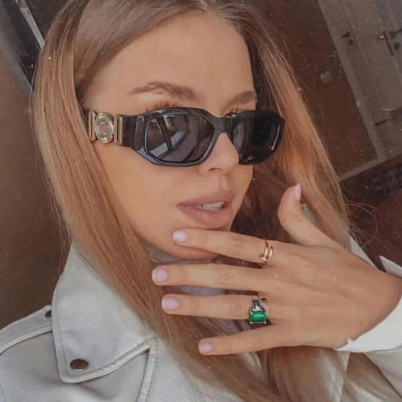 Women Summer Sunglasses Rectangle Fashion Sun Glasses Unique Irregular Designer Eyewear