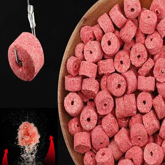 5 Bags Fishing Feed Attractant Hollow Granular Lure Nutrition Food Fishy Flavor Scent Pesca Carp Atomization Bite Hook Soft Bait