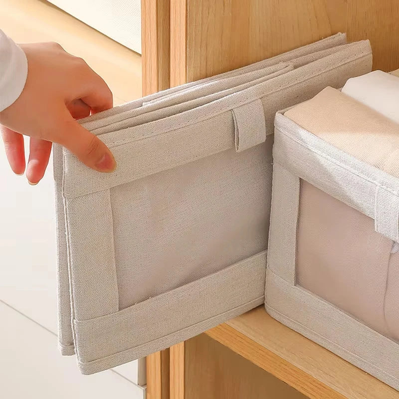 Clothes Storage Box For Household Visible Wardrobe Storage Organizers Wardrobe Drawer Style Underwear Storage Tool