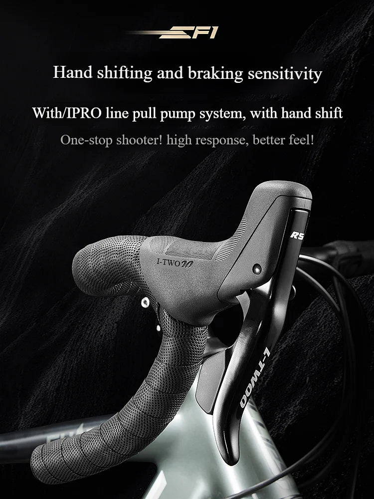 2025 Ultra-light Road Bike Hydraulic Disc Brake 27/14/16/18 Speed Wind Breaking Competition Bicycle Lightweight Speed Racing