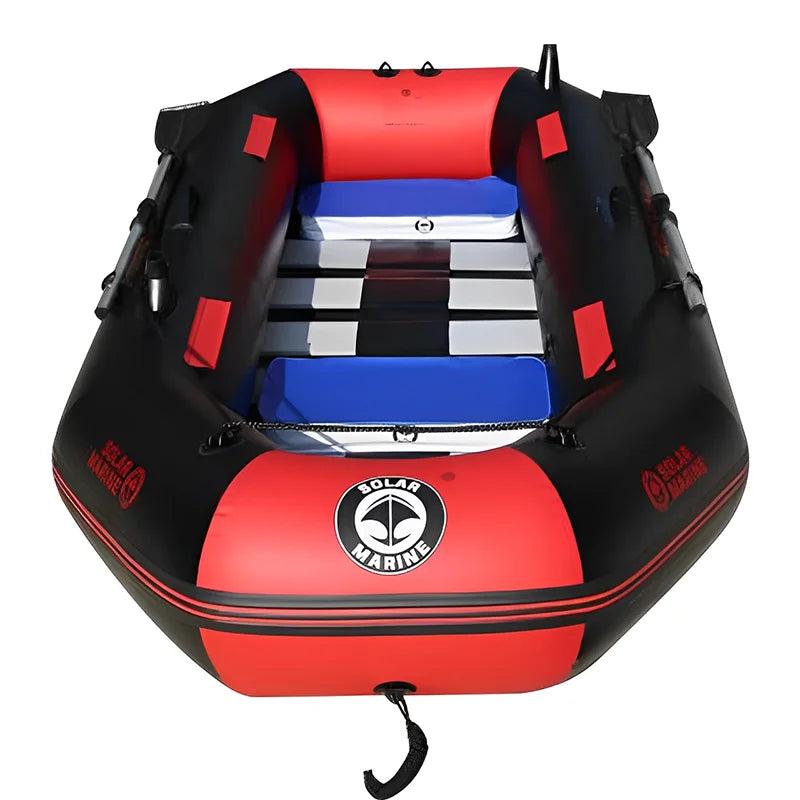 7.5FT 2.3M PVC 2-3 People Innflatable Fishing Boat Racing Boats Kayak Water-skiing Canoe IB SOLAR MARINE Wooden Floor Accessory