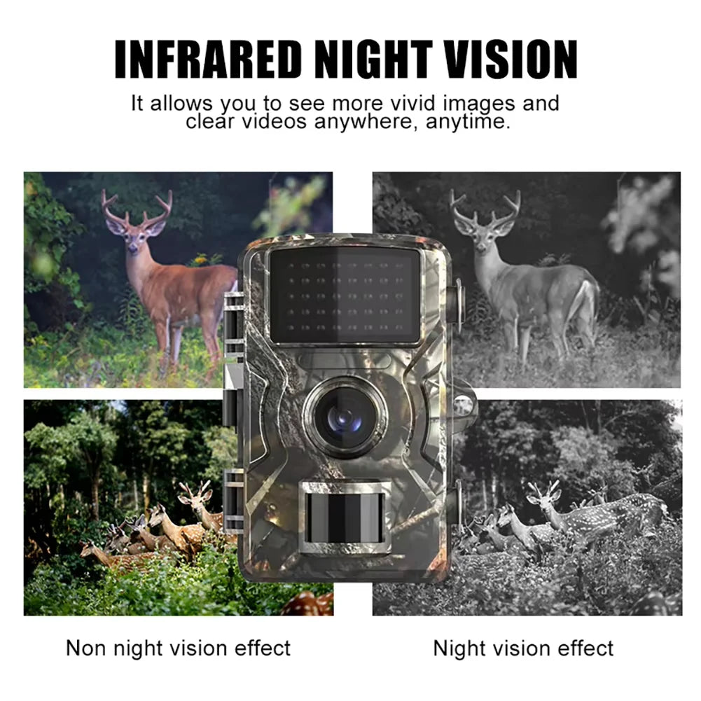 Hunting Trail Camera16MP 1080P 940nm Infrared Motion Activated Trigger Cam Night Vision Outdoor Wildlife Scouting Photo Traps