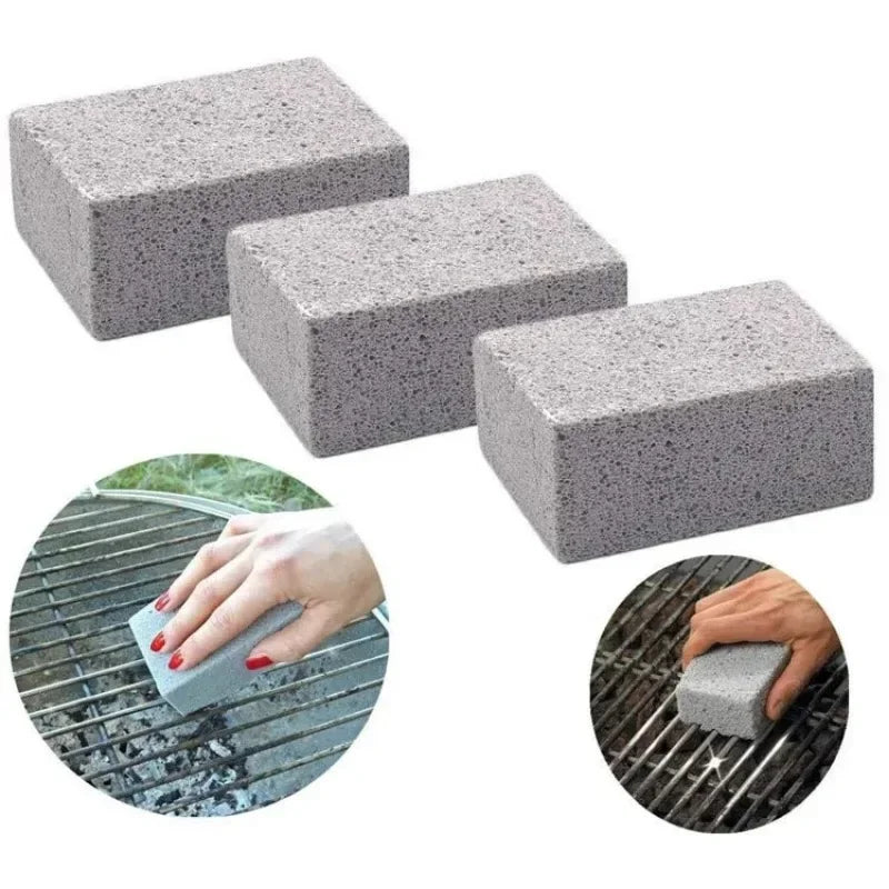 1-10PCS BBQ Grill Cleaning Brush Brick Block Barbecue Cleaning Stone Pumice Brick for Barbecue Rack Outdoor Kitchen BBQ Tools