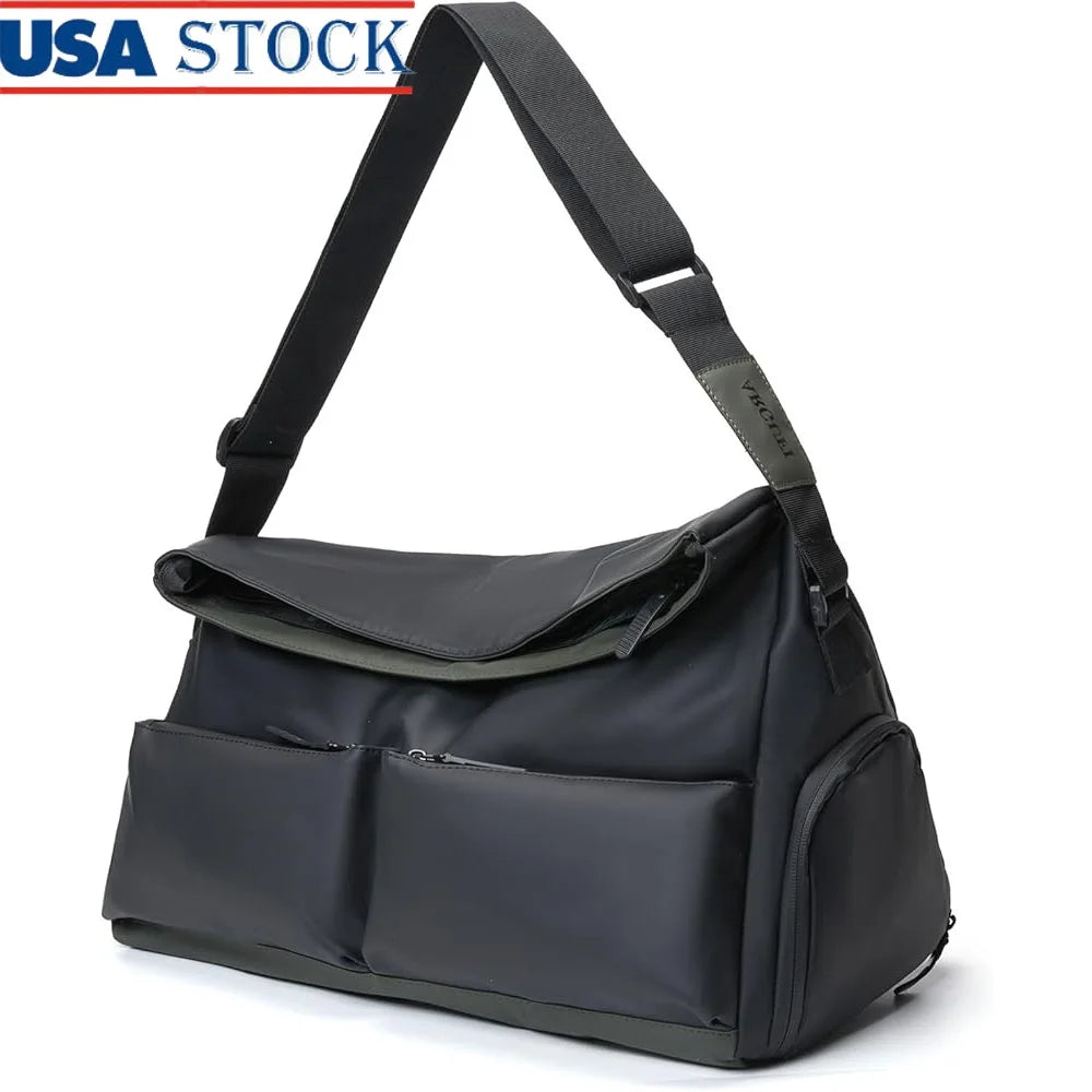 Durable Sports Gym Bag with Wet Pocket Shoe Compartment Travel Yoga Swimming Fitness Duffle Men Women