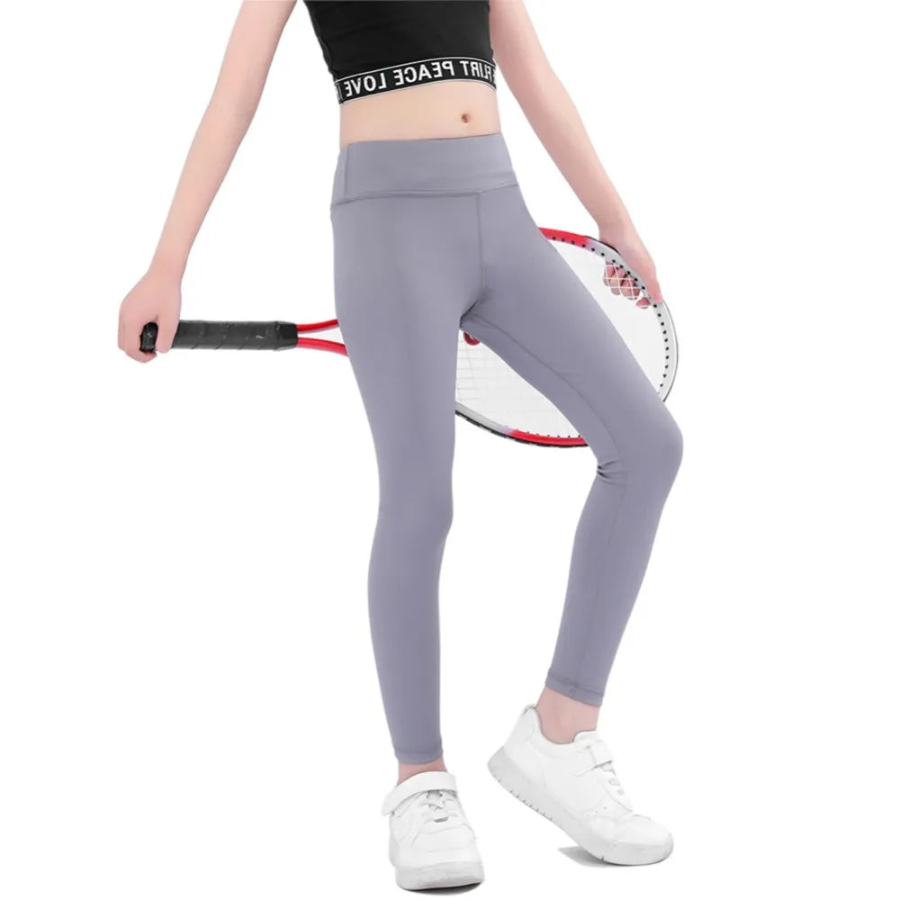 Girls Skinny Pants Childrens Elastic Waist Bottoms Leggings High Waist Cotton Soft Sweatpant For Child Casual Tight Leggings