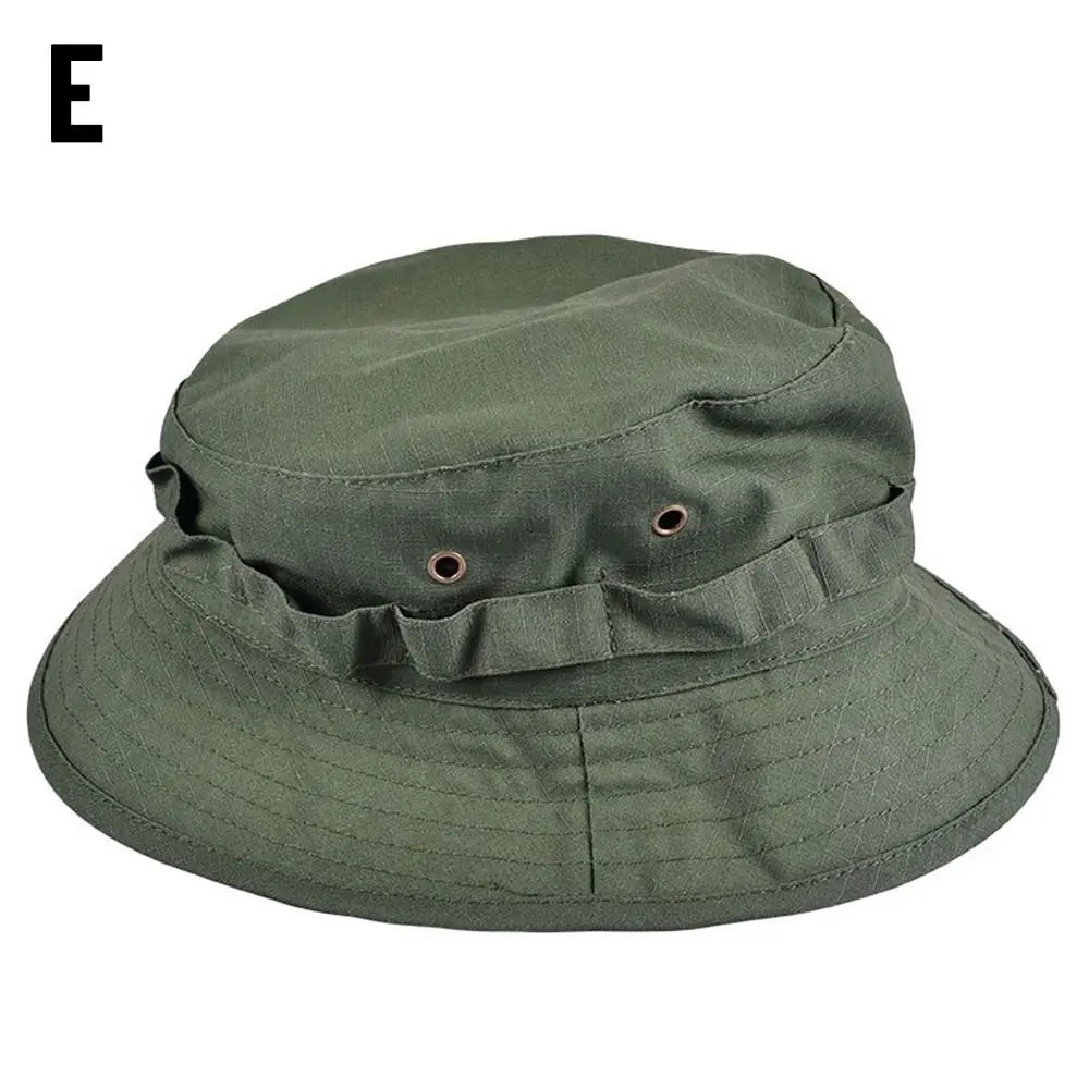 2025 New Style Bucket Hat Boonie Hunting Outdoor Wide Brim Sun Men Cap Tactics Fishing Bucket Hat Cowboy Cap