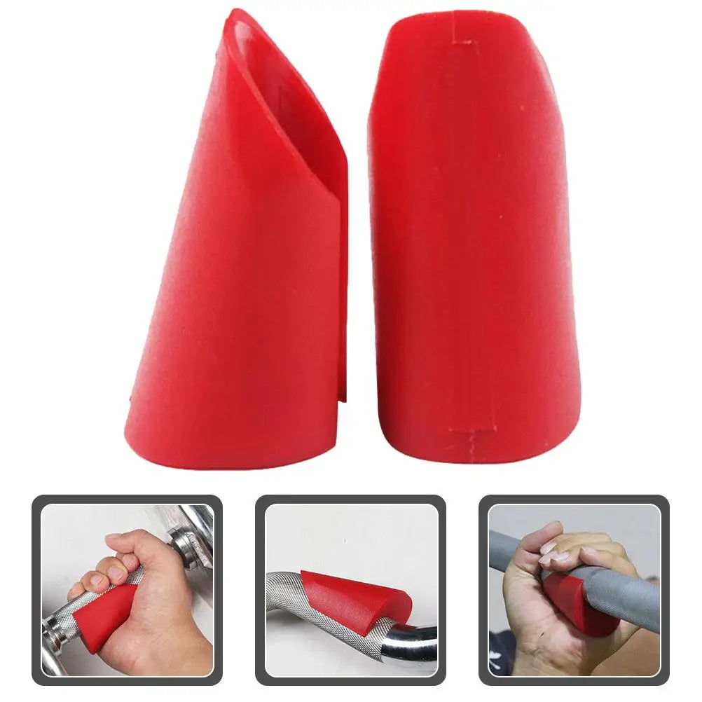 Fat Grips Weight Lifting Fitness Handle Set along with Bar Counter Dumbbell for Hands Barbell