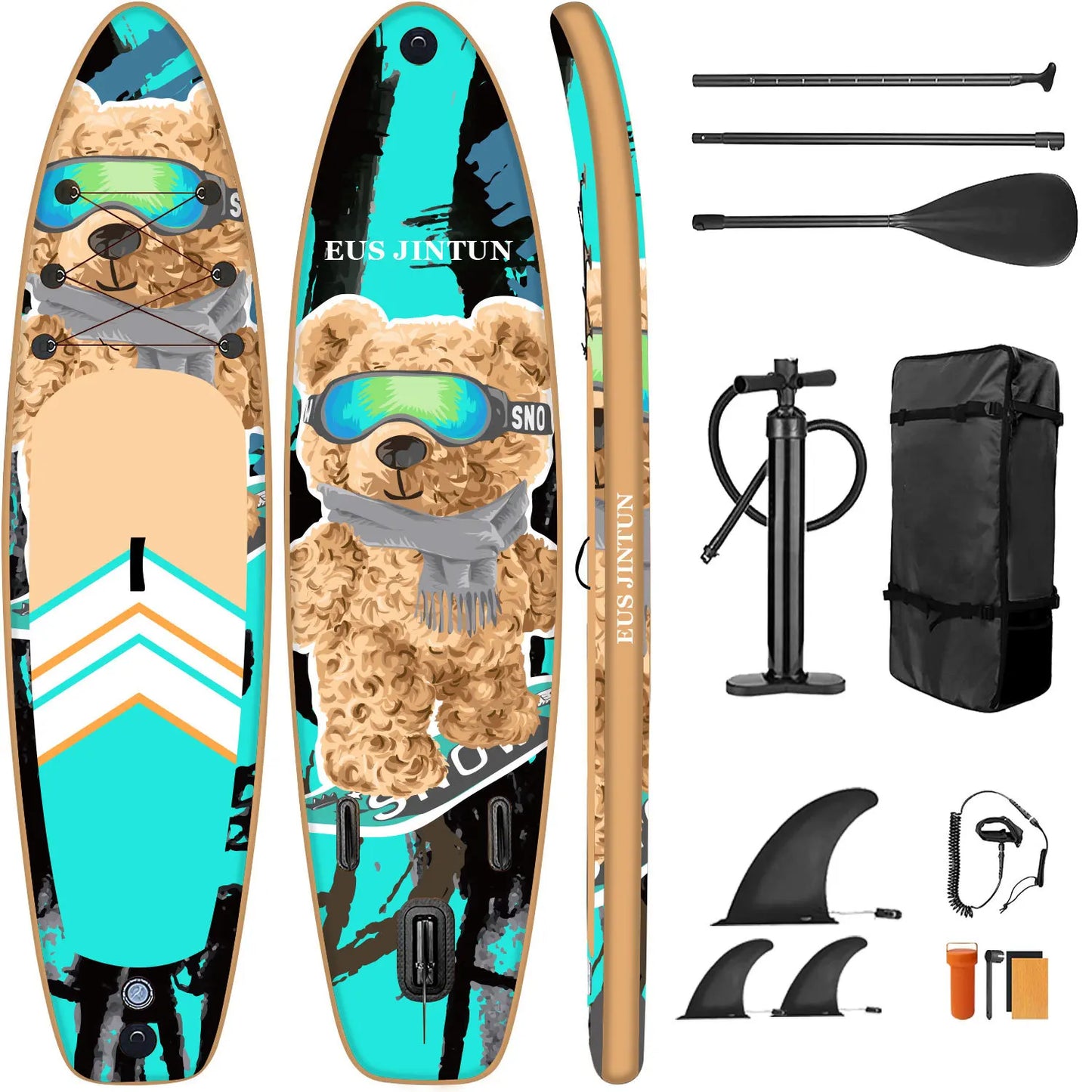 Multiple Logos Multiple Sizes Inflatable Sup Paddle Board Surfing Standing Surfboard Surf Board For Water Sports