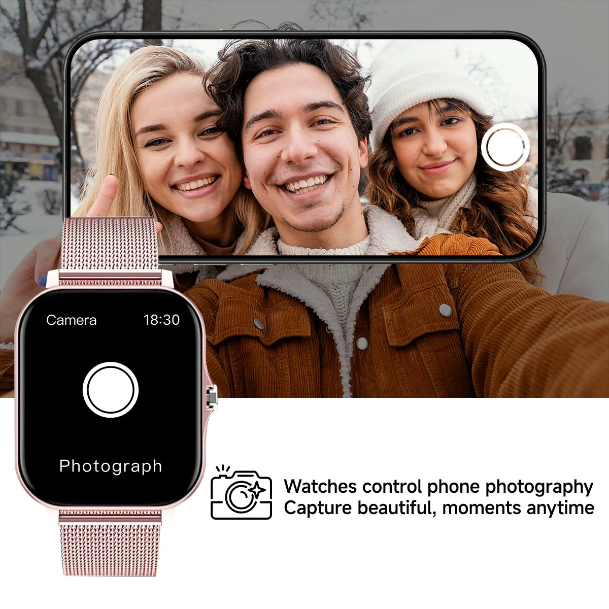 2025 New Smartwatch 1.83''HD Screen Heart Rate/Sleep Monitoring Wireless Bluetooth Call Music Control Smart Watch For Men Women