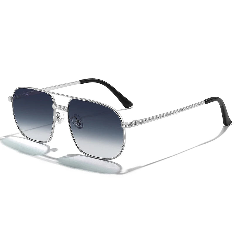 2025 New Pilot Sunglasses for Men Fashion Retro Double Bridge Girder Metal Sun Glasses Women UV400 Male Trending Products Shades