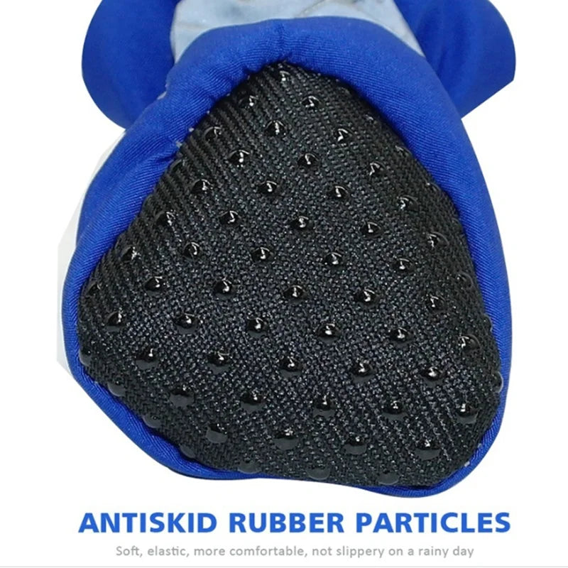 4 PCS set Of Waterproof Pet Dog Shoes, Anti Slip Soft Soled Rain Boots, Kitten Dog Shoes, Puppy Pet Boots, Pet Paw Accessorie