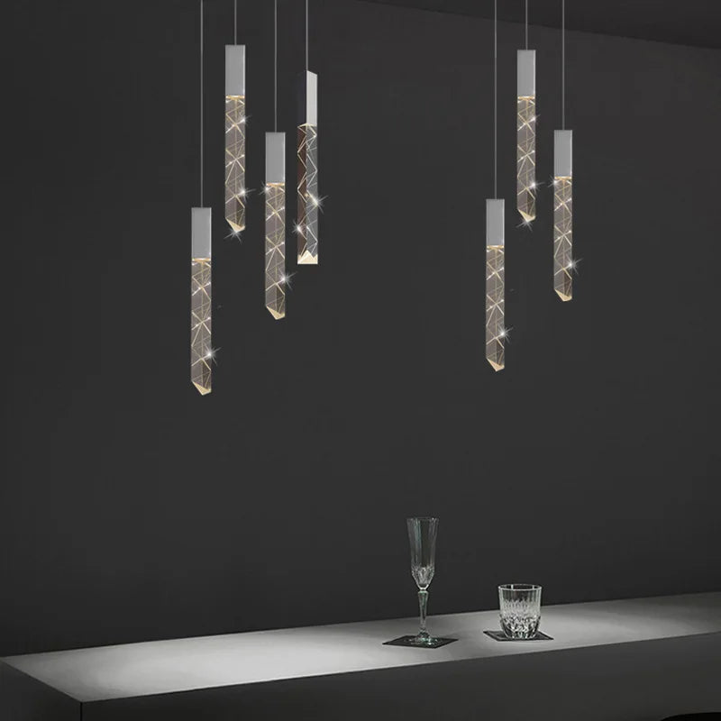 Modern Chandelier Staircase Led Chandelier Luxury Nordic Restaurant Bar Living Room Attic Rotating Villa Duplex Sky Lanterns