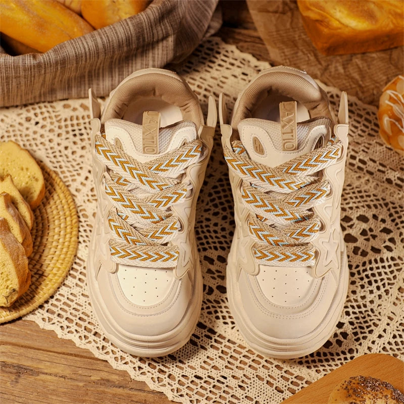Male Board Class Footwear Autumn Casual Shoes for Mens Comfortable Anti Slip Sneakers Man Fashion Outdoor Youth Tide Bread Shoes