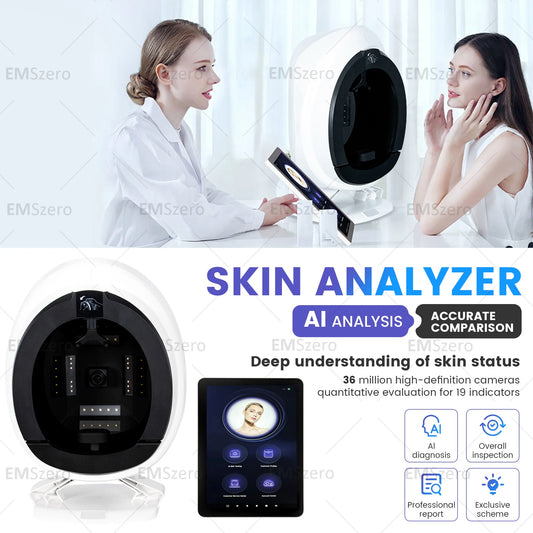 The Latest Portable 3D Beauty Facial Skin Analyzer Equipment Professional Skin Care Skin Analyzer Salon Machine Skin Testing Equ